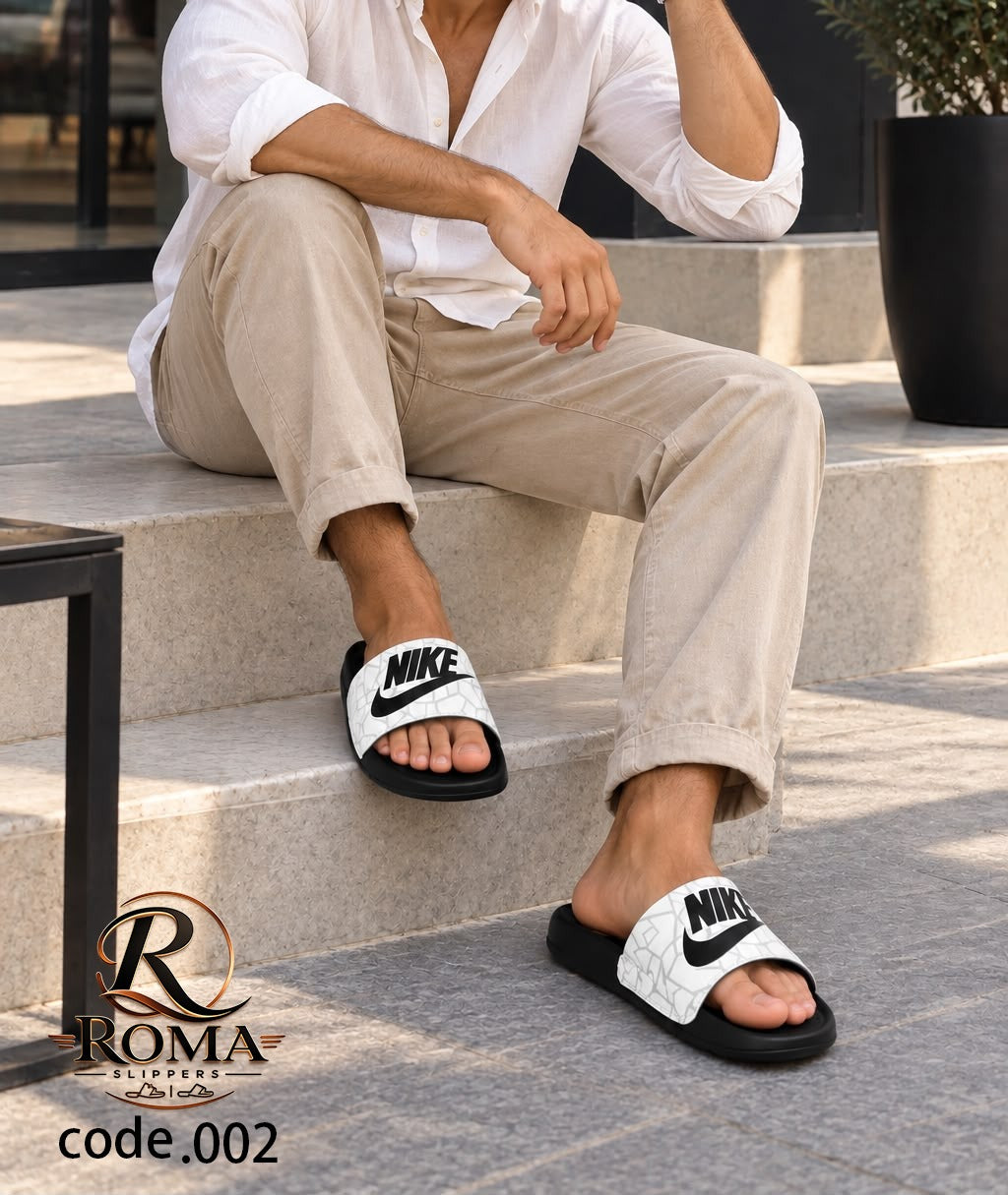 white nike tech slides
